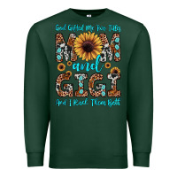 Sports Green god gifted me two titles mom and gigi  and i rock them both Premium Sweatshirt - JahusDesignShop