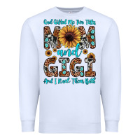 White god gifted me two titles mom and gigi  and i rock them both Premium Sweatshirt - JahusDesignShop