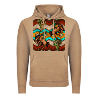 Vintage Coffee native american aztec seamless pattern 5 Vintage Hoodie - BundleAndBundleShop