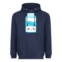 Navy milk Heavyweight Hoodie - DesigneFamous