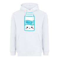 White milk Heavyweight Hoodie - DesigneFamous