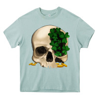 Arona St patrick's day Skull with clovers Heavy Core Tee - Jasminsmagicworld