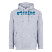 Heather Grey bates, technical academy Heavyweight Hoodie - DesigneFamous