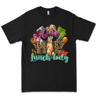 Black One hip lunch lady Easter Day Premium Tee - HowdyJamesFarm