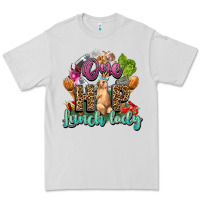 Dove Grey One hip lunch lady Easter Day Premium Tee - HowdyJamesFarm