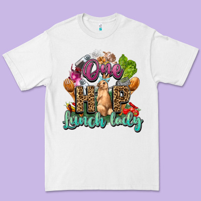 One Hip Lunch Lady Easter Day Premium Tee Designed By Howdyjamesfarm