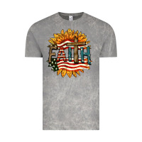 Cloud Rock Faith USA Vintage Tee - FaDigitalArtStudio