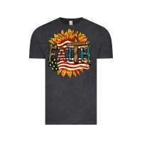Vintage Black Faith USA Vintage Tee - FaDigitalArtStudio