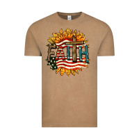Vintage Coffee Faith USA Vintage Tee - FaDigitalArtStudio