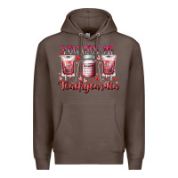 Coffee you give me teachcardia Premium Hoodie - RacoonDesign