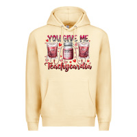 Pina Colada you give me teachcardia Premium Hoodie - RacoonDesign