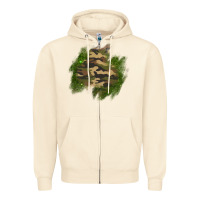 Sandshell camouflage glitter patch Zipper Hoodie - AdoDesignShop