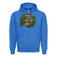 True Royal camouflage glitter patch Zipper Hoodie - AdoDesignShop