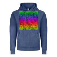 Vintage Denim colorful tiger seamless pattern Vintage Hoodie - BundleAndBundleShop