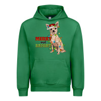 Emerald merry and bright chihuahua Urban Hoodie - RanaPortraitStore