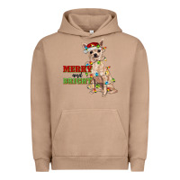 Pigment Burro merry and bright chihuahua Urban Hoodie - RanaPortraitStore