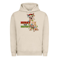 Pigment French Oak merry and bright chihuahua Urban Hoodie - RanaPortraitStore