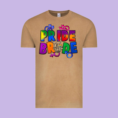 Pride Bride Vintage Tee Designed By Fadigitalartstudio