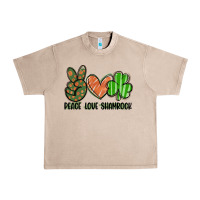 French Oak peace love shamrock Urban Heavy Tee - FaDigitalArtStudio