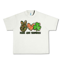 Pistachio peace love shamrock Urban Heavy Tee - FaDigitalArtStudio