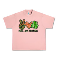 Salmon peace love shamrock Urban Heavy Tee - FaDigitalArtStudio