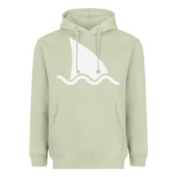 Matcha shark fin Heavyweight Hoodie - DesigneFamous