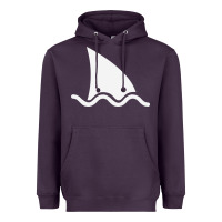 Plum shark fin Heavyweight Hoodie - DesigneFamous