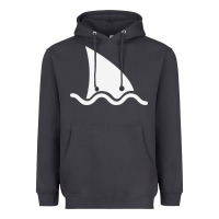 Smoke shark fin Heavyweight Hoodie - DesigneFamous