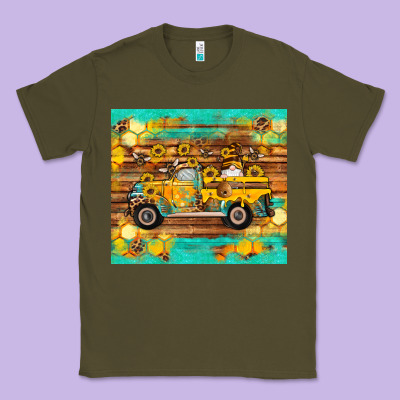 Western Bee Gnomes Truck Honeycomb  Leopard Turquoise Wooden Serape Classic Tee Designed By Artiststas