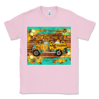 Bubblegum Pink western bee gnomes truck honeycomb  leopard turquoise wooden serape Classic Tee - Artiststas