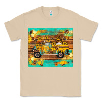 Mushroom western bee gnomes truck honeycomb  leopard turquoise wooden serape Classic Tee - Artiststas