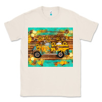 Natural western bee gnomes truck honeycomb  leopard turquoise wooden serape Classic Tee - Artiststas
