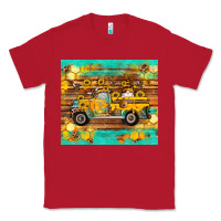 Red western bee gnomes truck honeycomb  leopard turquoise wooden serape Classic Tee - Artiststas