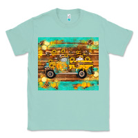 Seafoam western bee gnomes truck honeycomb  leopard turquoise wooden serape Classic Tee - Artiststas