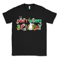 Black Don't worry be hoppy Easter Day Classic Tee - HowdyJamesFarm
