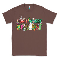 Chestnut Don't worry be hoppy Easter Day Classic Tee - HowdyJamesFarm