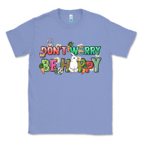 Colony Blue Don't worry be hoppy Easter Day Classic Tee - HowdyJamesFarm