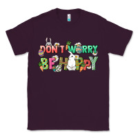 Plum Don't worry be hoppy Easter Day Classic Tee - HowdyJamesFarm