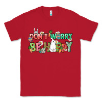 Red Don't worry be hoppy Easter Day Classic Tee - HowdyJamesFarm