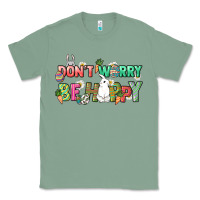 Sage Don't worry be hoppy Easter Day Classic Tee - HowdyJamesFarm
