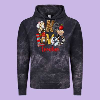 One Loved Teacher Vintage Hoodie Designed By Fadigitalartstudio