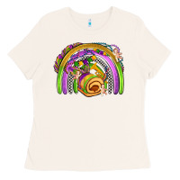 Bone mardi gras rainbow Ladies Tee - OliviaCreatesArt