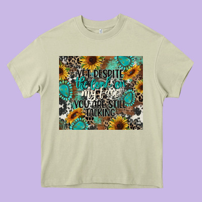 Yet Despite The Look On My Face You Are Still Talk Heavy Core Tee Designed By Cowgirlartshop
