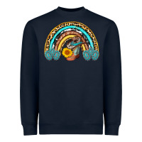Navy cowboy boots and hat rainbow Heavyweight Sweatshirt - AdoDesignShop
