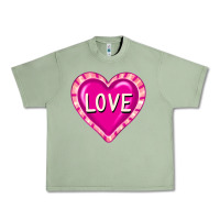 Oil Green valentine's day hearts Urban Heavy Tee - FaDigitalArtStudio