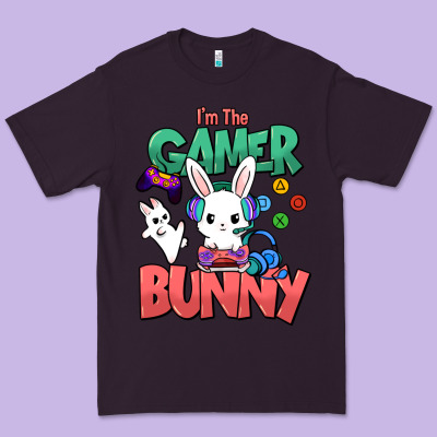 I'm The Game Bunny Easter Day Premium Tee Designed By Howdyjamesfarm