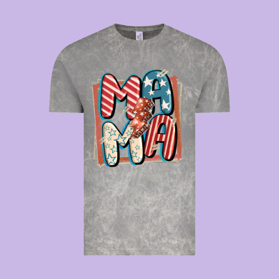 4th Of July Mama With Lightning Bolt Vintage Tee Designed By Fadigitalartstudio