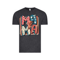 Vintage Black 4th of July mama with lightning bolt Vintage Tee - FaDigitalArtStudio