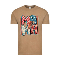 Vintage Coffee 4th of July mama with lightning bolt Vintage Tee - FaDigitalArtStudio