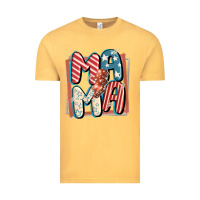 Vintage Mustard 4th of July mama with lightning bolt Vintage Tee - FaDigitalArtStudio